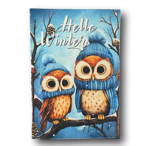 Winter Owls "Hello Winter" Garden Flag - NWT